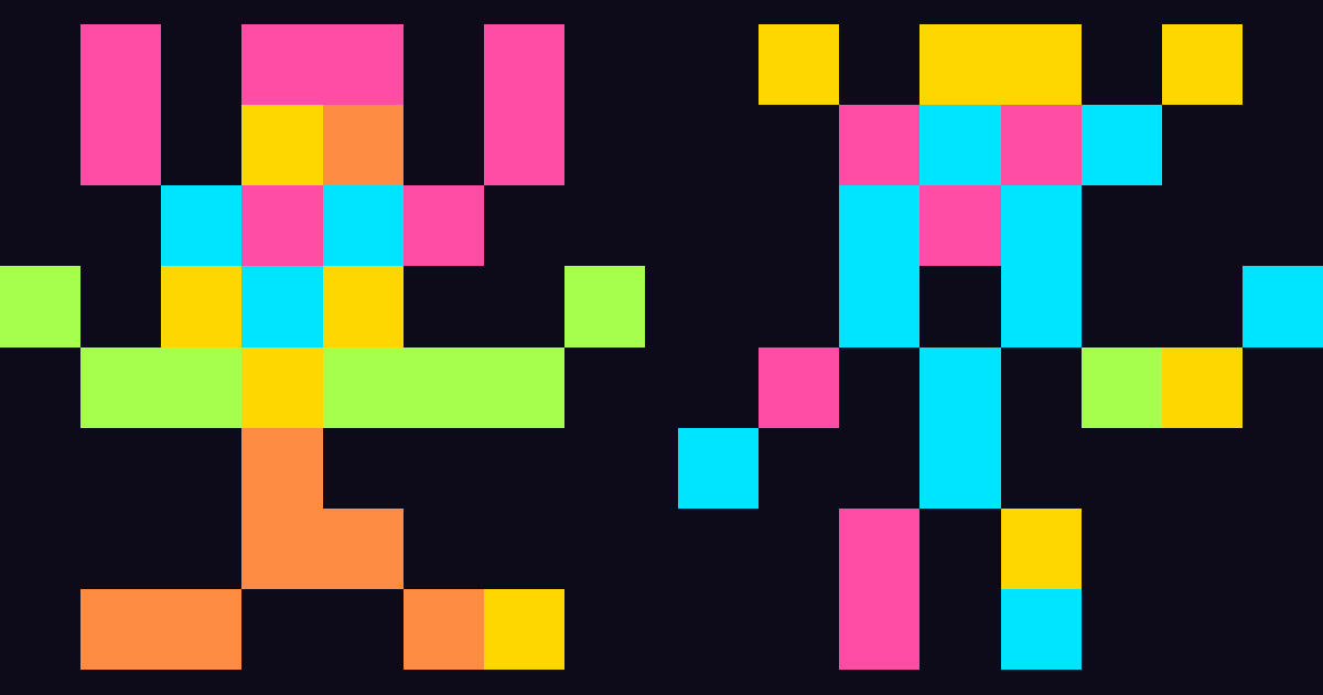 Draw.Audio — Min Pentatonic, Maj Pentatonic 8×8